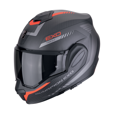 EXO-TECH EVO CARBON COSY Matt Black-Red L