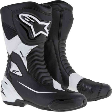 SMX S MOTORLAARZEN BLACK WHITE 36